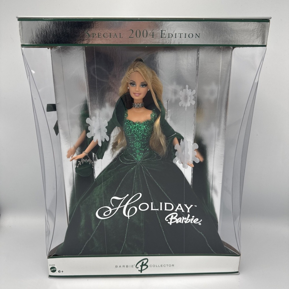 Barbie Holiday 2004‎ Special Edition Green Velvet Gown Collector Doll NIB